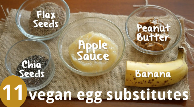 Egg substitute guide for vegan cooking