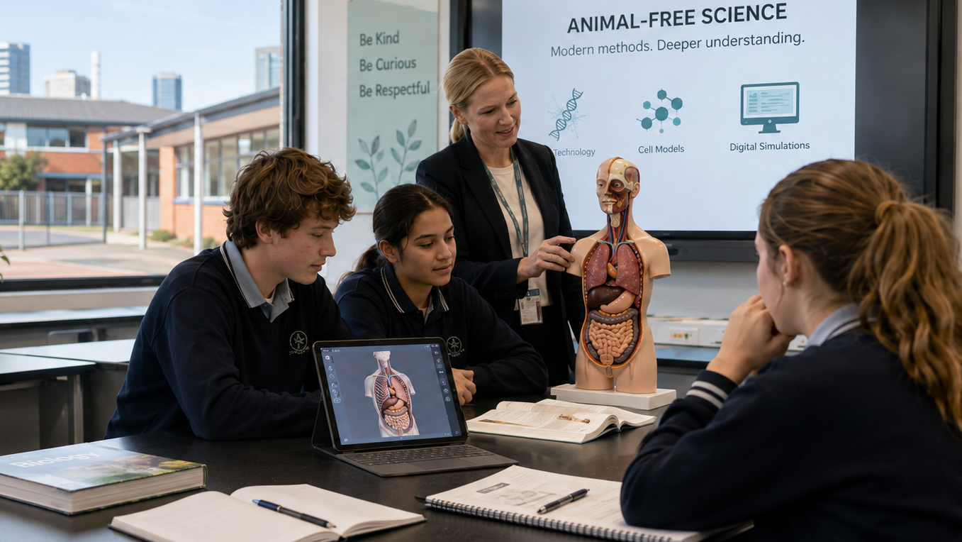 Support the call to end the use of animals as teaching tools